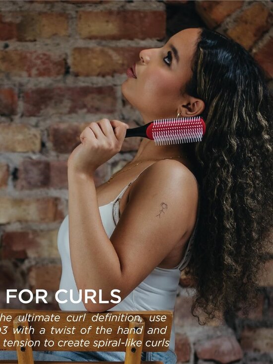 Denman D3 Hair Brush for Thick Curly Hair Detangling Styling and Smoothing main image 8